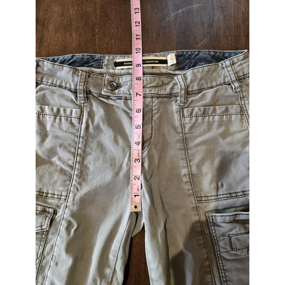 Anthro Daughters of the Liberation Womens Cargo Ankle Zip Size 25 - Picture 9 of 11